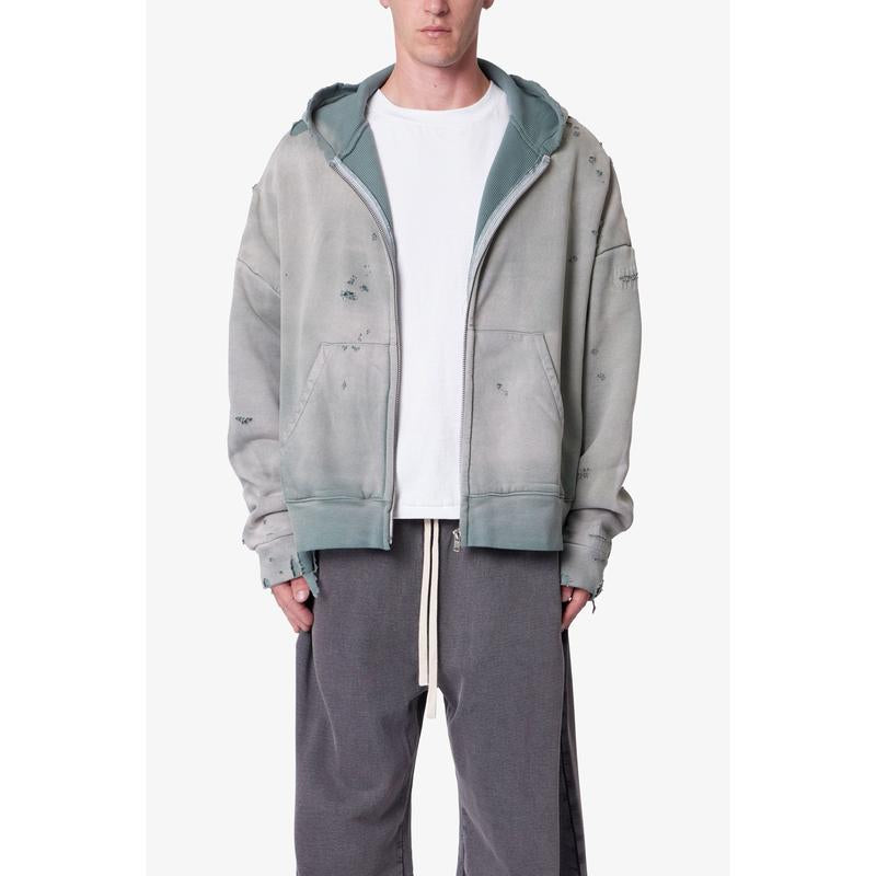 Mnml Distressed Thermal Lined Hoodie